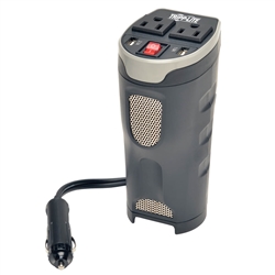 TRIPPLITE PV200CUSB 200W INVERTER WITH USB CHARGER,         FITS IN THE CUP HOLDER