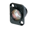 NEUTRIK RP8 NEUTRICON CHASSIS CONNECTOR HOUSING FOR FEMALE  AND MALE INSERTS, BLACK COATED *CLEARANCE*