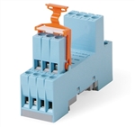 RELECO S9-M RELAY BASE / SOCKET 4PDT 14 PIN, DIN RAIL OR    PANEL MOUNT, WITH HOLD DOWN CLIP, 6A@250V