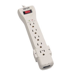 TRIPPLITE SUPER7TEL 7 OUTLET SURGE PROTECTOR 7' CORD,       2520 JOULES RATING, FAX/MODEM PROTECTION, RJ11
