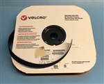 VELCRO VH1CUT 1" HOOK BLACK SELF ADHESIVE, SOLD BY THE METER (23M = FULL ROLL)