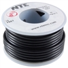 NTE 18AWG BLACK TEFLON HOOKUP WIRE (25 FEET) WT18-00-25     200C/600V SILVER PLATED COPPER/SPC